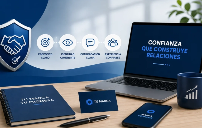 Elementos de una marca empresarial profesional que transmiten confianza, coherencia y credibilidad