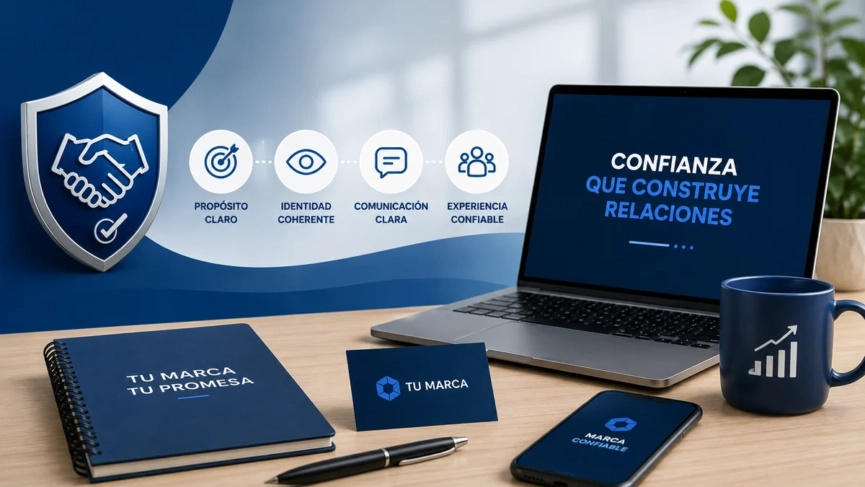 Elementos de una marca empresarial profesional que transmiten confianza, coherencia y credibilidad