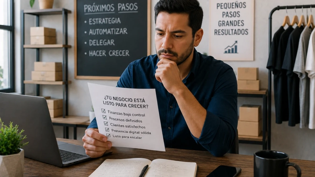 Empresario mexicano evaluando si su PyME está lista para crecer y profesionalizarse