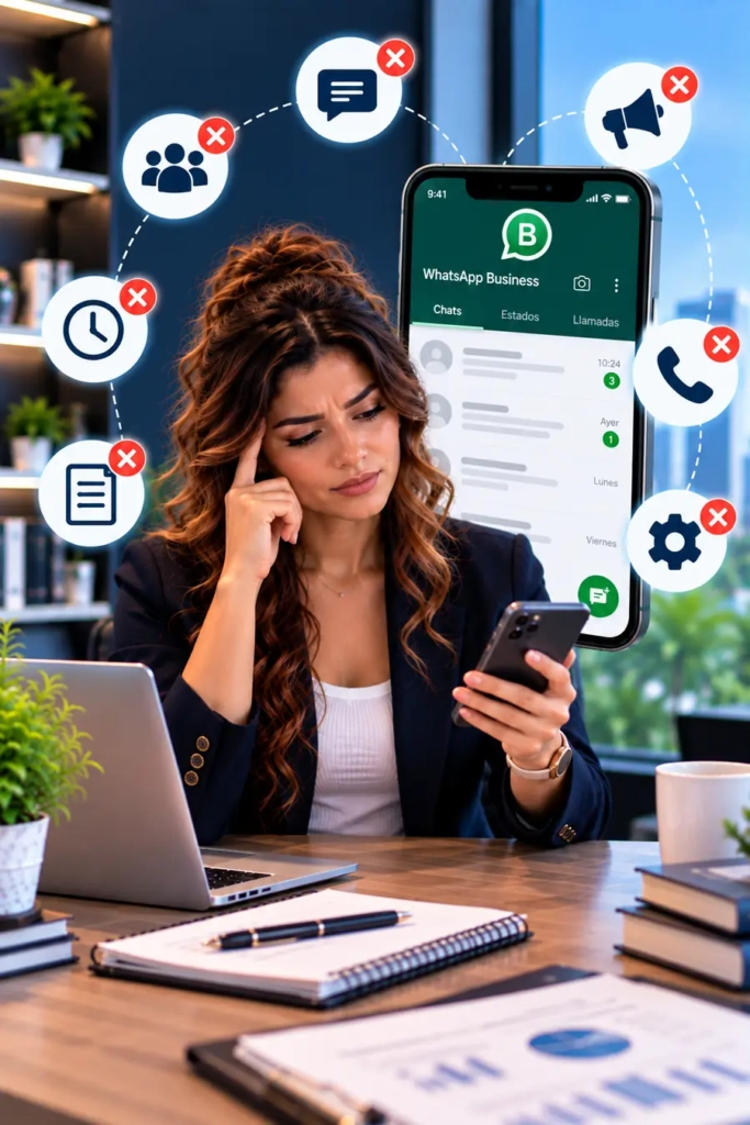 Errores comunes al utilizar WhatsApp Business en un negocio