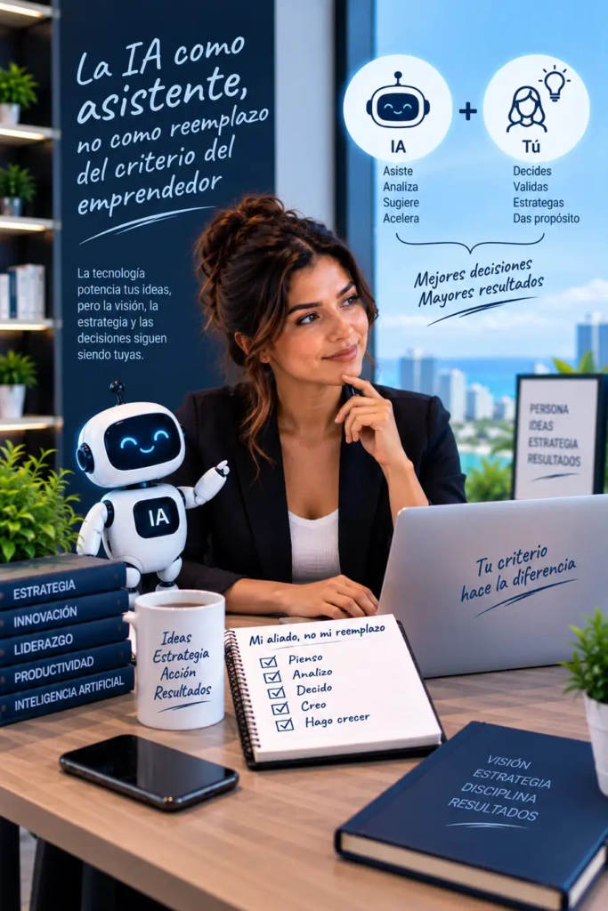 La IA como asistente para apoyar el criterio del emprendedor