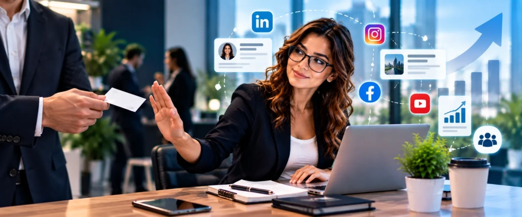 Networking empresarial y visibilidad profesional en redes sociales