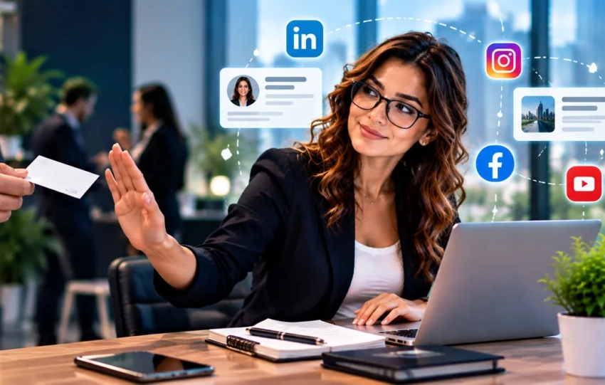 Networking empresarial y visibilidad profesional en redes sociales