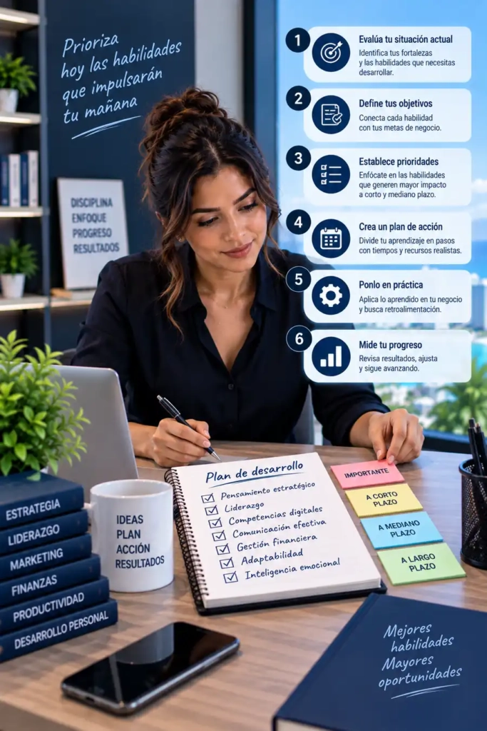 Cómo priorizar el desarrollo de habilidades para emprendedores